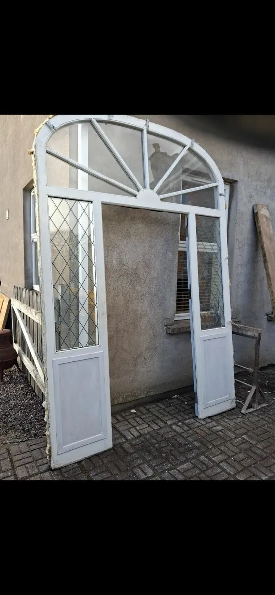 Teak front door and frame - Image 3