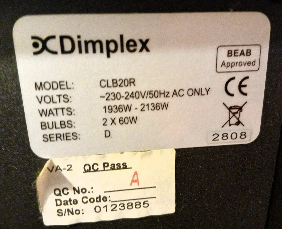 Dimplex Electric Stove /  Fan heater. €220 - Image 4