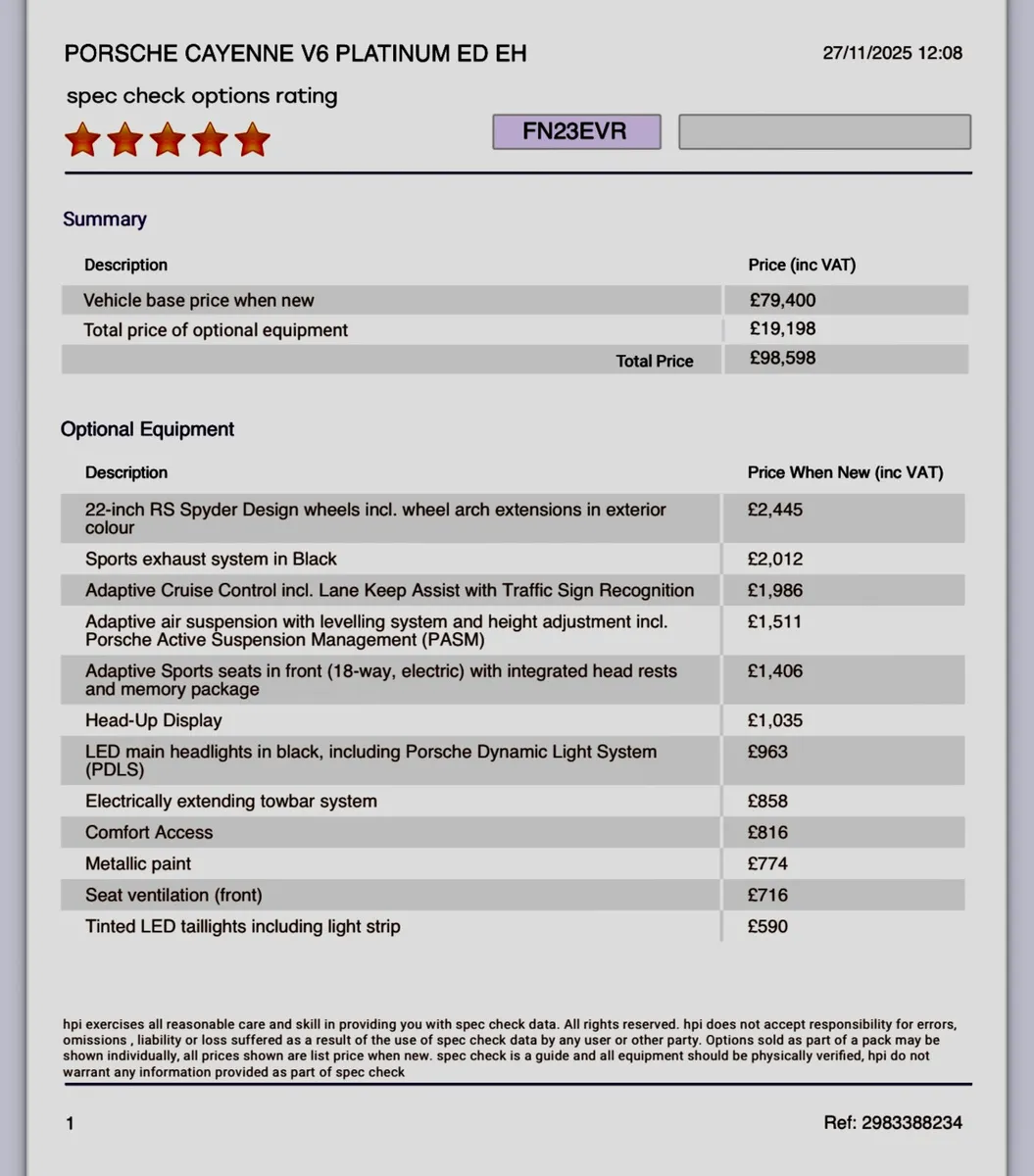 🇮🇪23Porsche Cayenne 3.0 PLATINUM SPECIAL ORDER C - Image 4