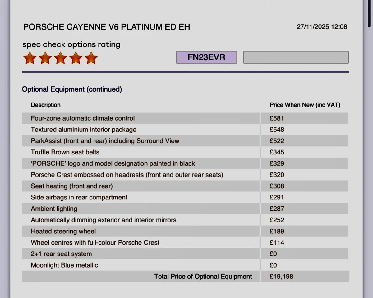 🇮🇪23Porsche Cayenne 3.0 PLATINUM SPECIAL ORDER C - Image 3