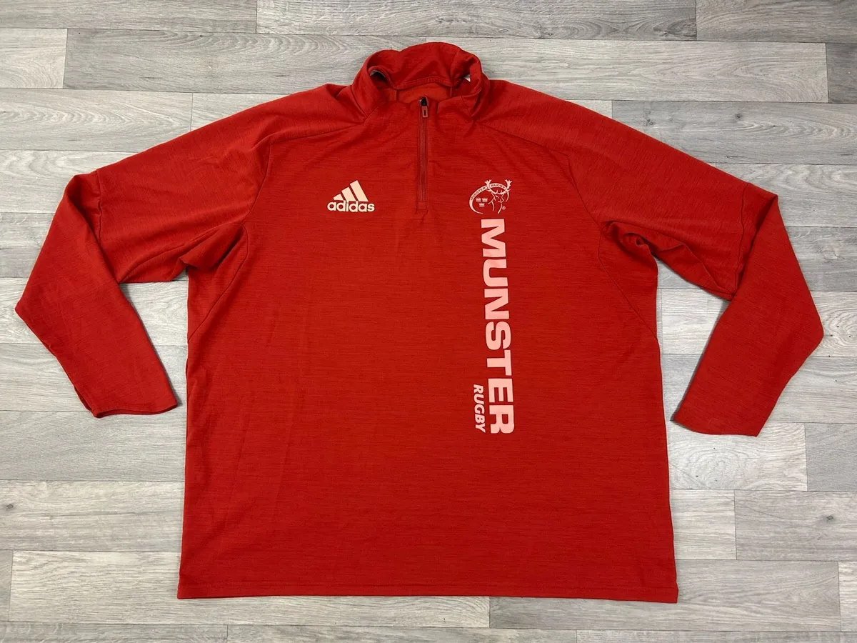 Adidas Munster Rugby Half Zip Jumper Mens 3XL - Image 1