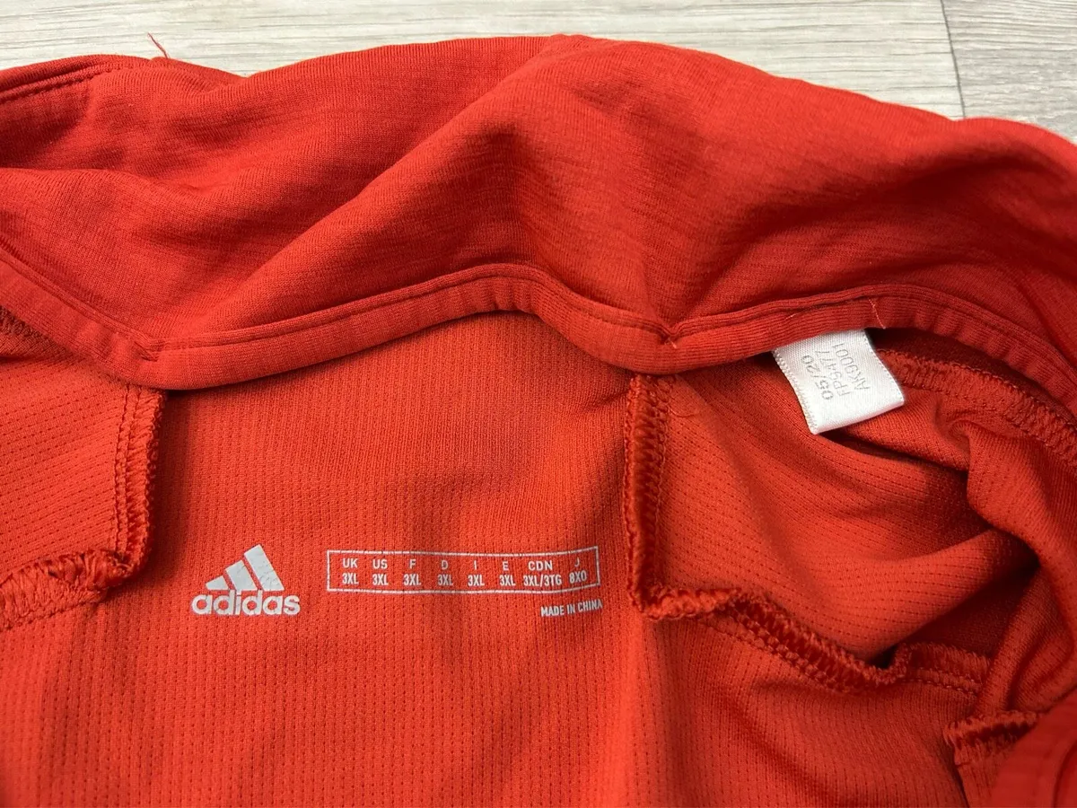 Adidas Munster Rugby Half Zip Jumper Mens 3XL - Image 3