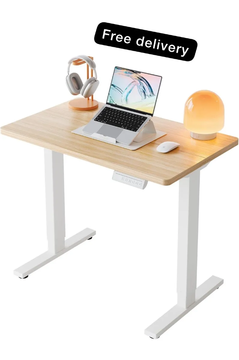 80cm Small Electric Standing Desk Adjustable Heigh - Image 1