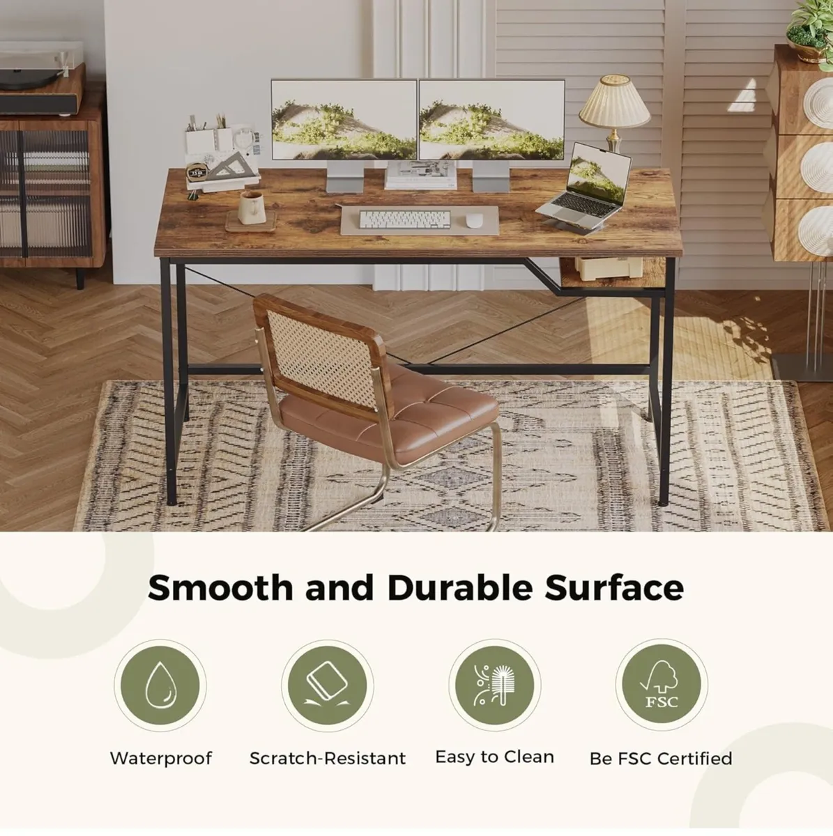 120 cm Computer Desk, Gaming Desk - Image 2