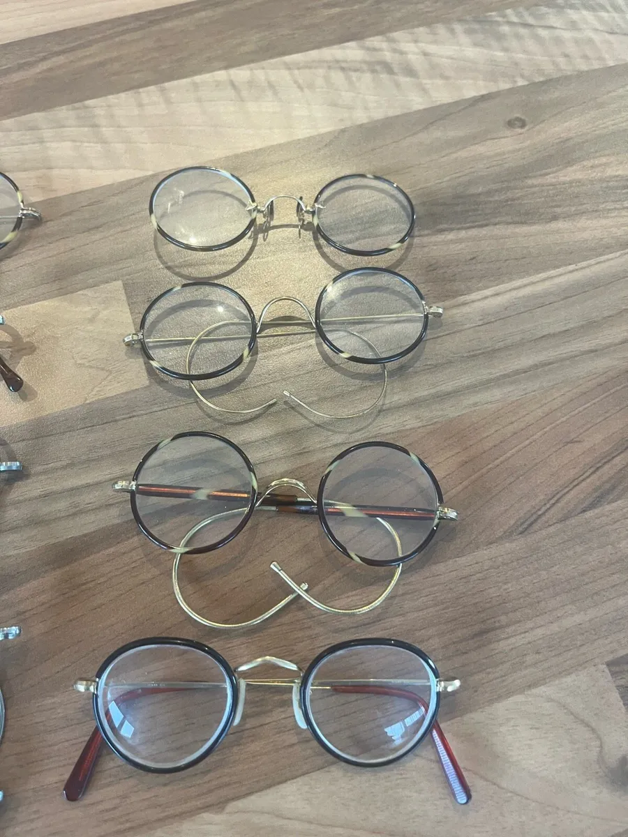 Collection of 1920s Eye Glasses some Gold Algha - Image 3