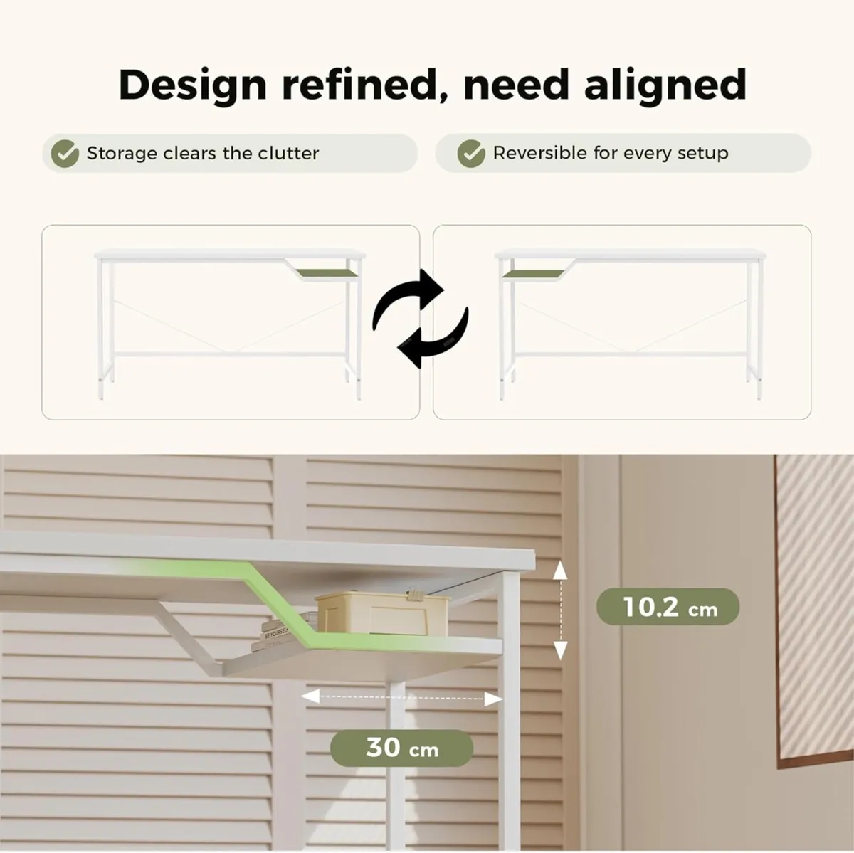 120 cm Computer Desk, Gaming Desk - Image 4