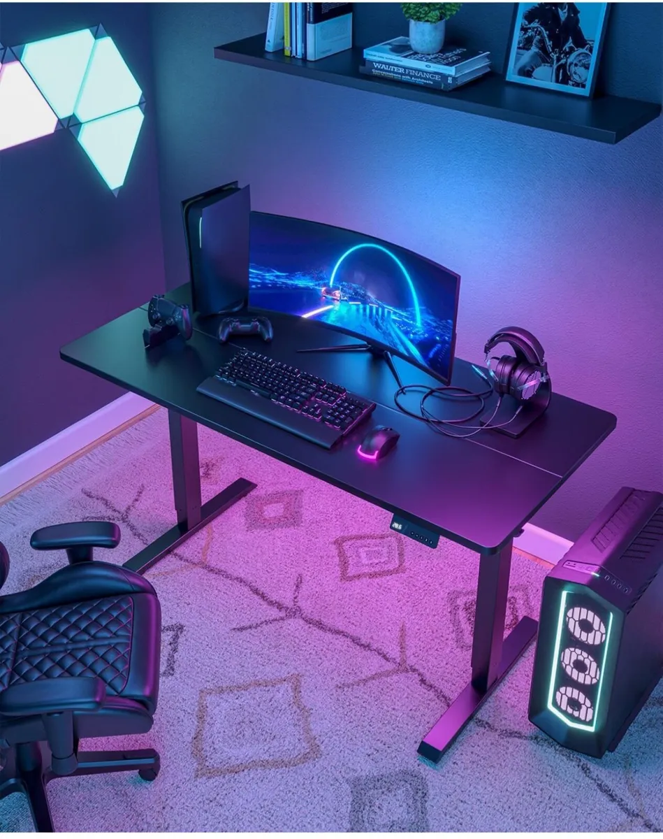 Electric Standing Desk For Gaming 100 x 60 cm Heig - Image 1