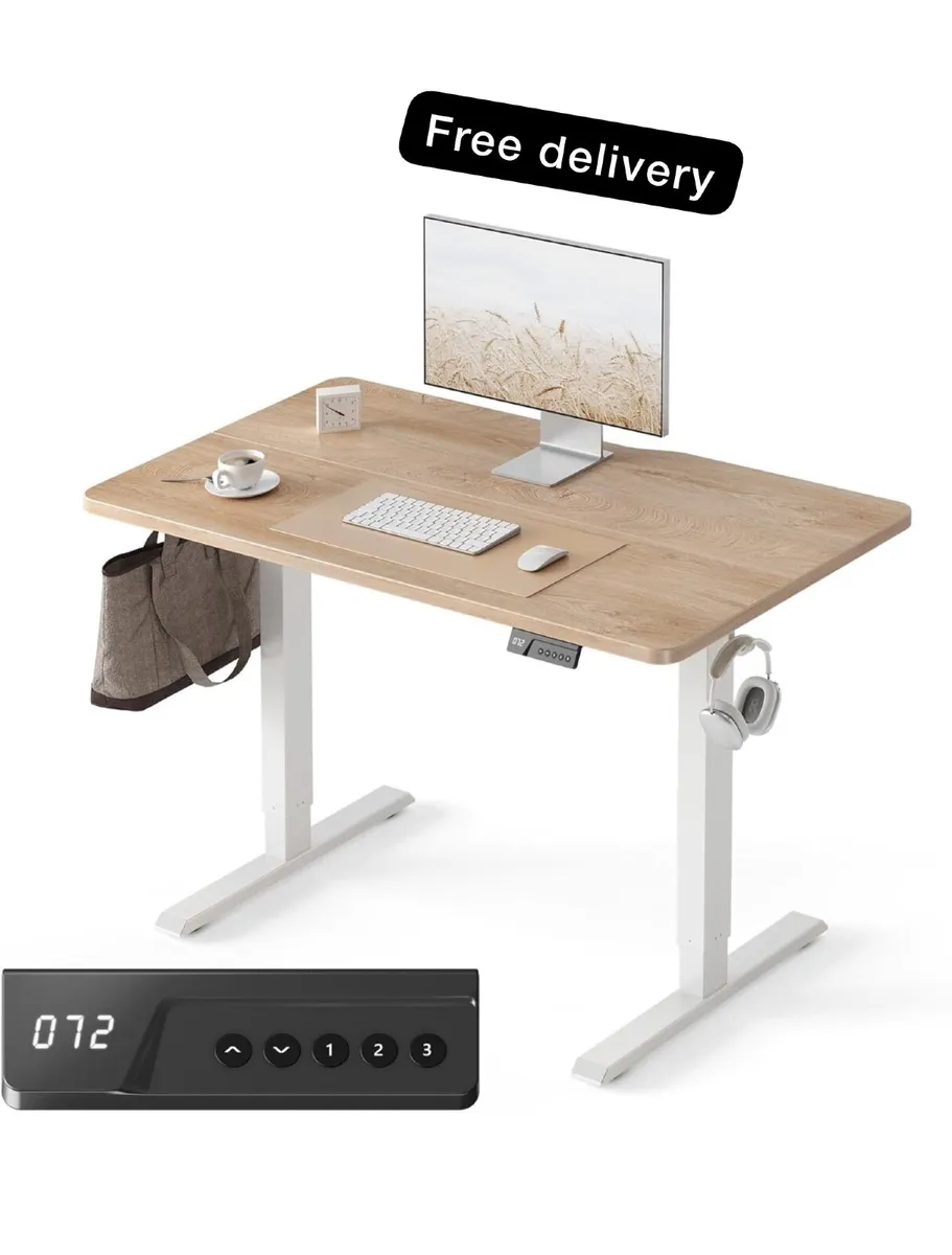 Electric Standing Desk For Gaming 100 x 60 cm Heig - Image 1