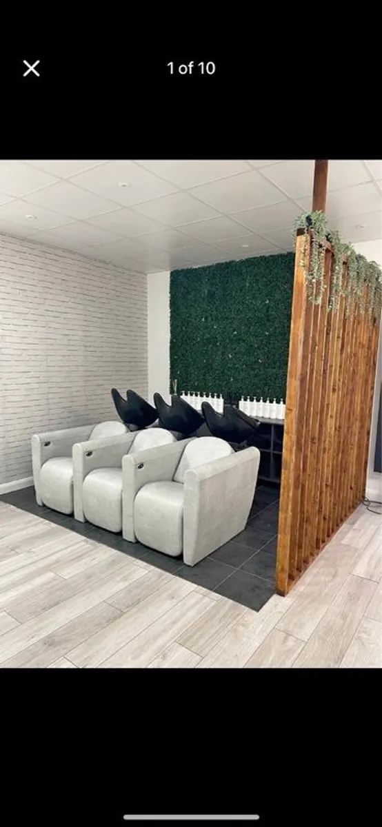 Electric recliner/massage hair basins