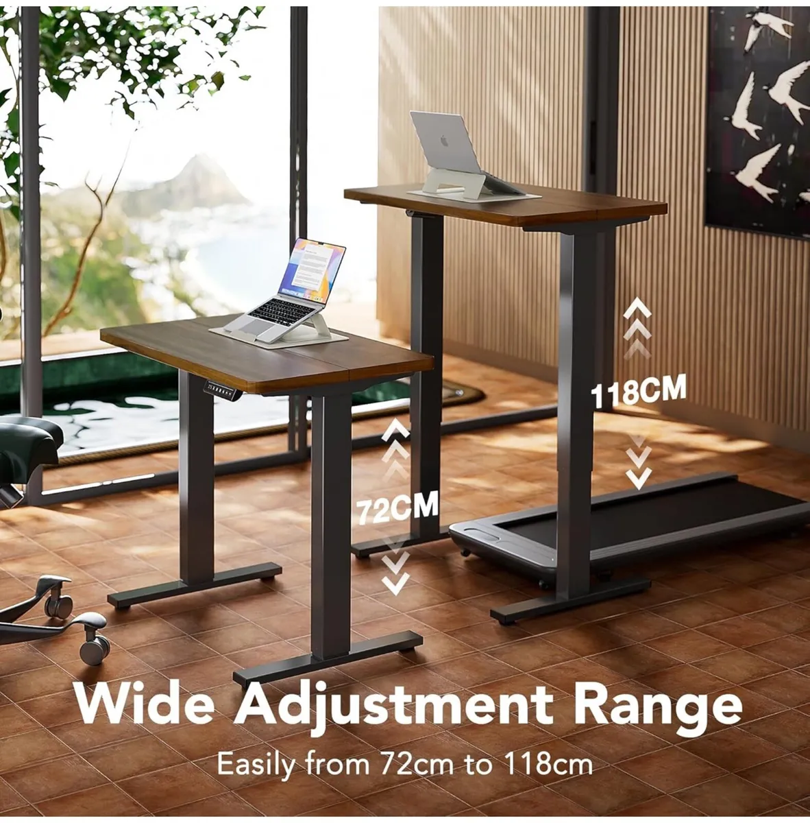 80 cm Electric Standing Desk Adjustable Height, 4 - Image 3