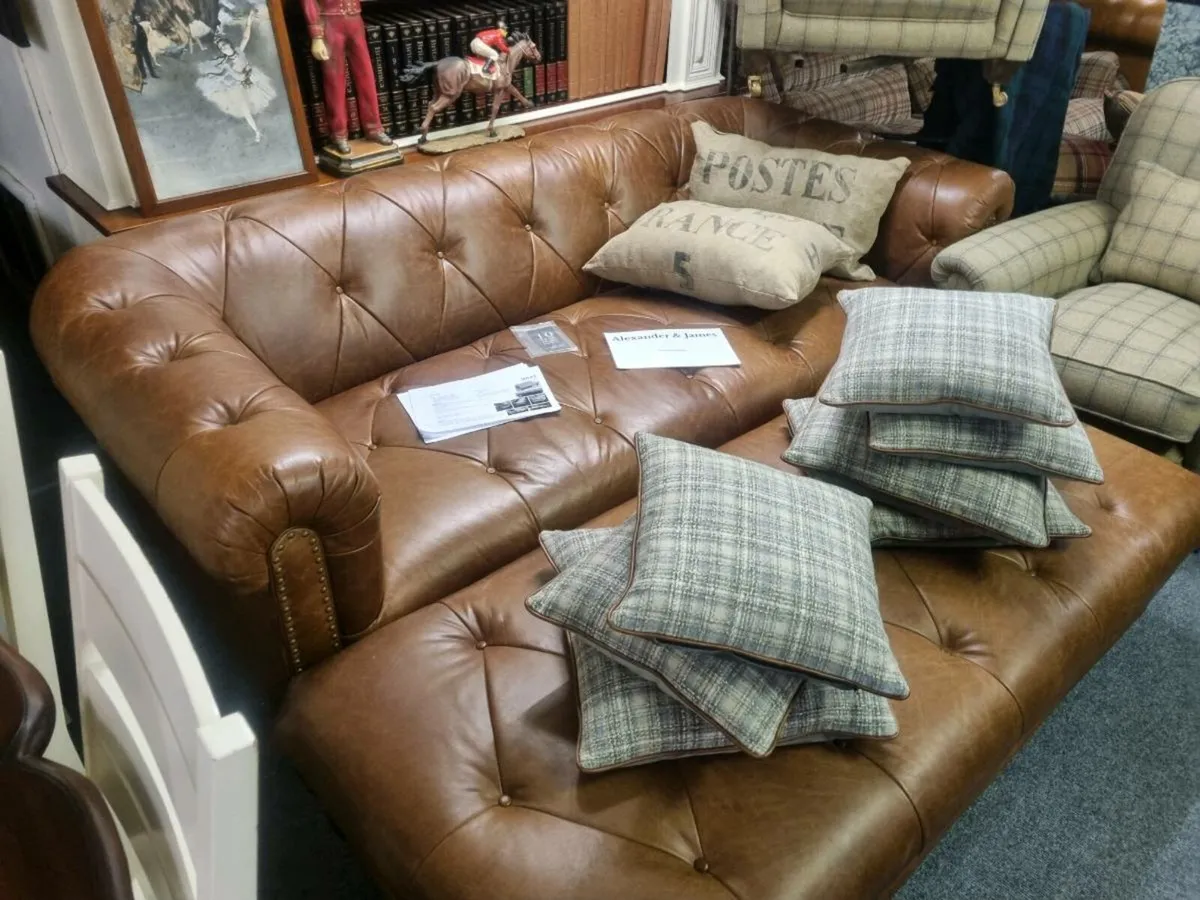 Alexander and James leather sofa