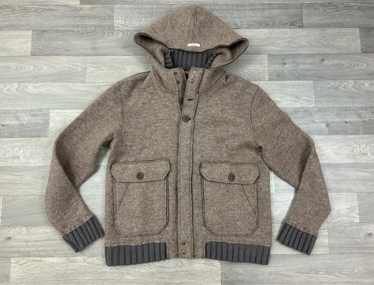 Hugo Boss Wool Blend Hooded Jacket Womens XL - Image 1