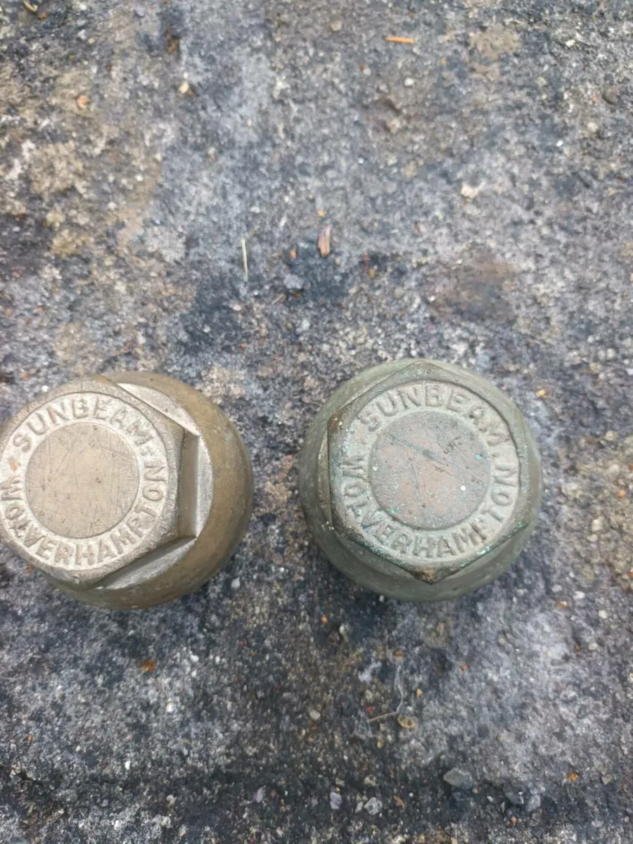 Antique Car Hubcaps - Image 1