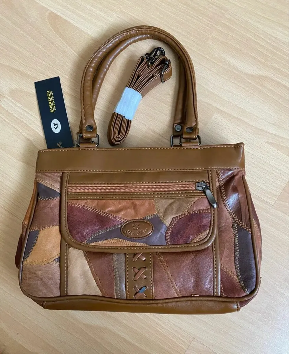 NEW WITH TAGS Shenzhou Leather Handbag ShoulderBag - Image 1