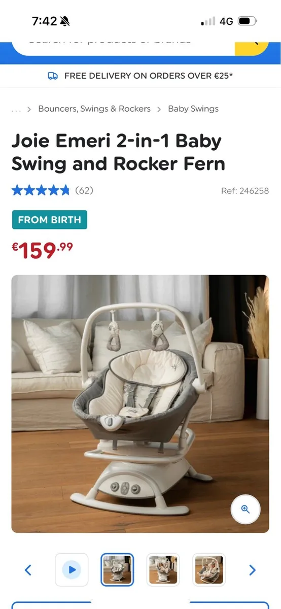 Joie baby swing & rocker - Image 1