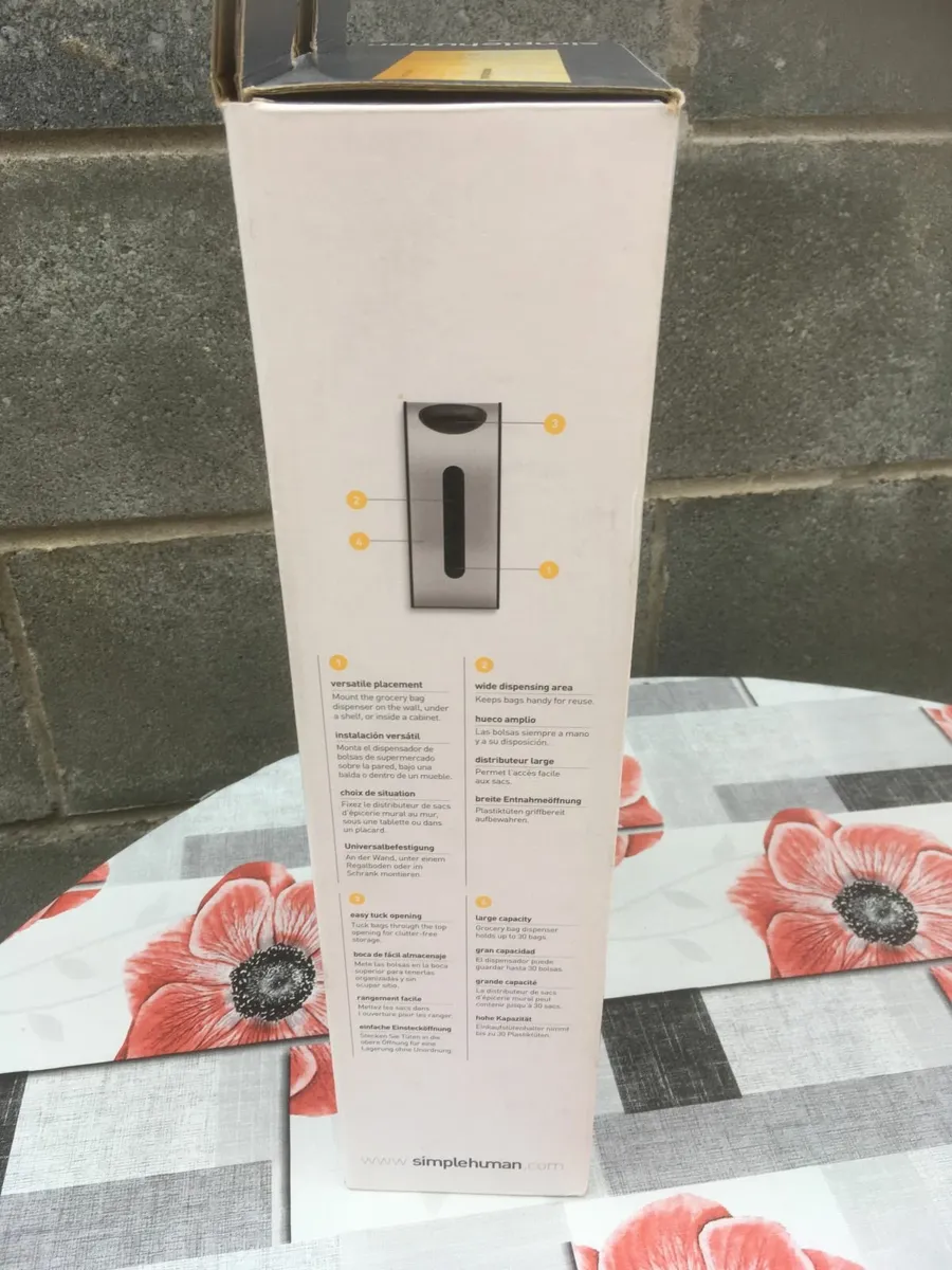 BRAND NEW Simplehuman Shopping Bag Storage - Image 2