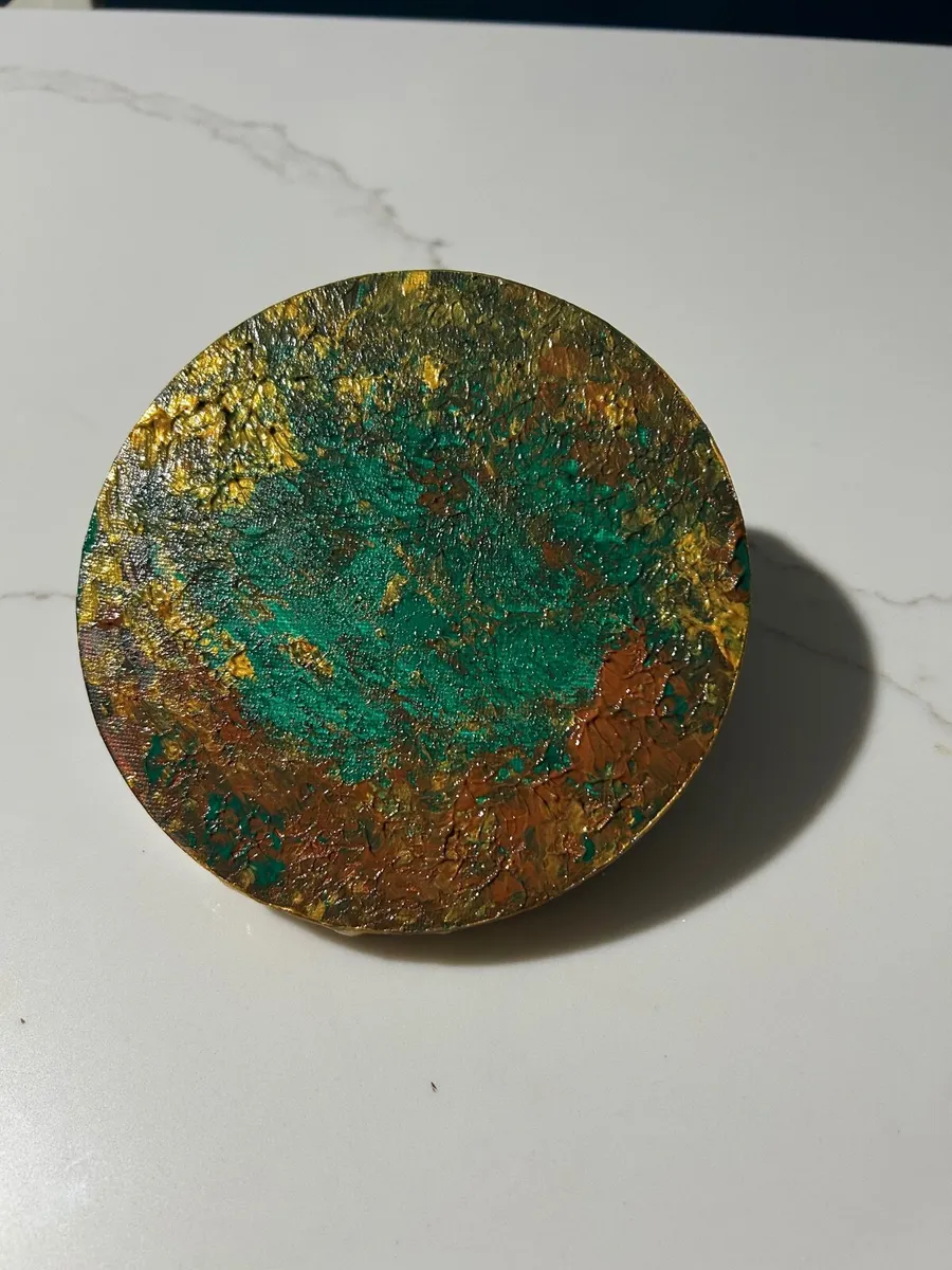 Green abstract painting - Image 2