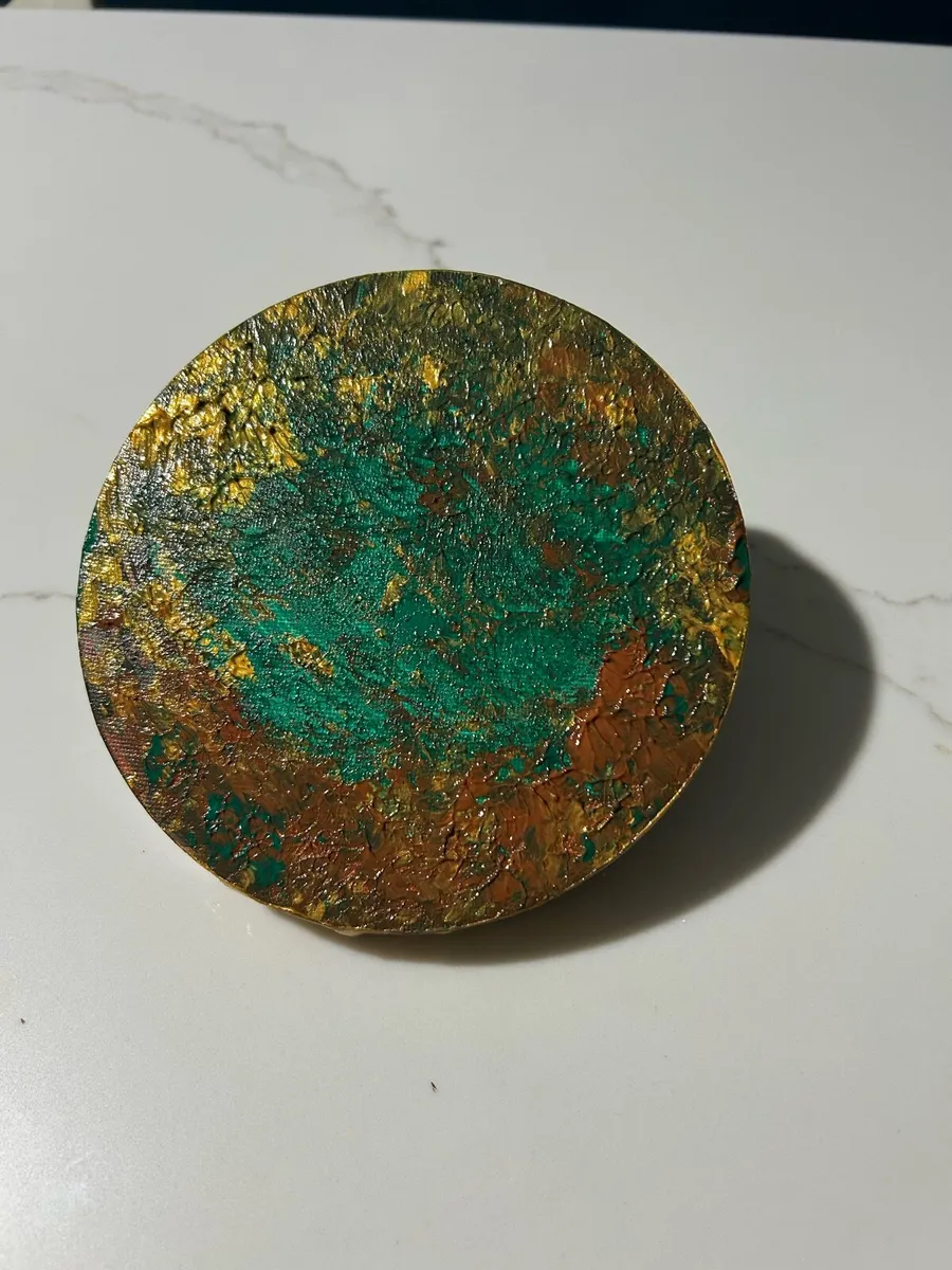 Green abstract painting - Image 3