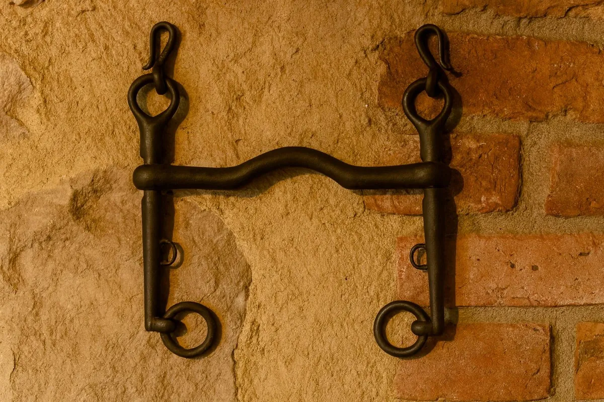 antique vintage HORSE BIT cottage pub cave farm - Image 1