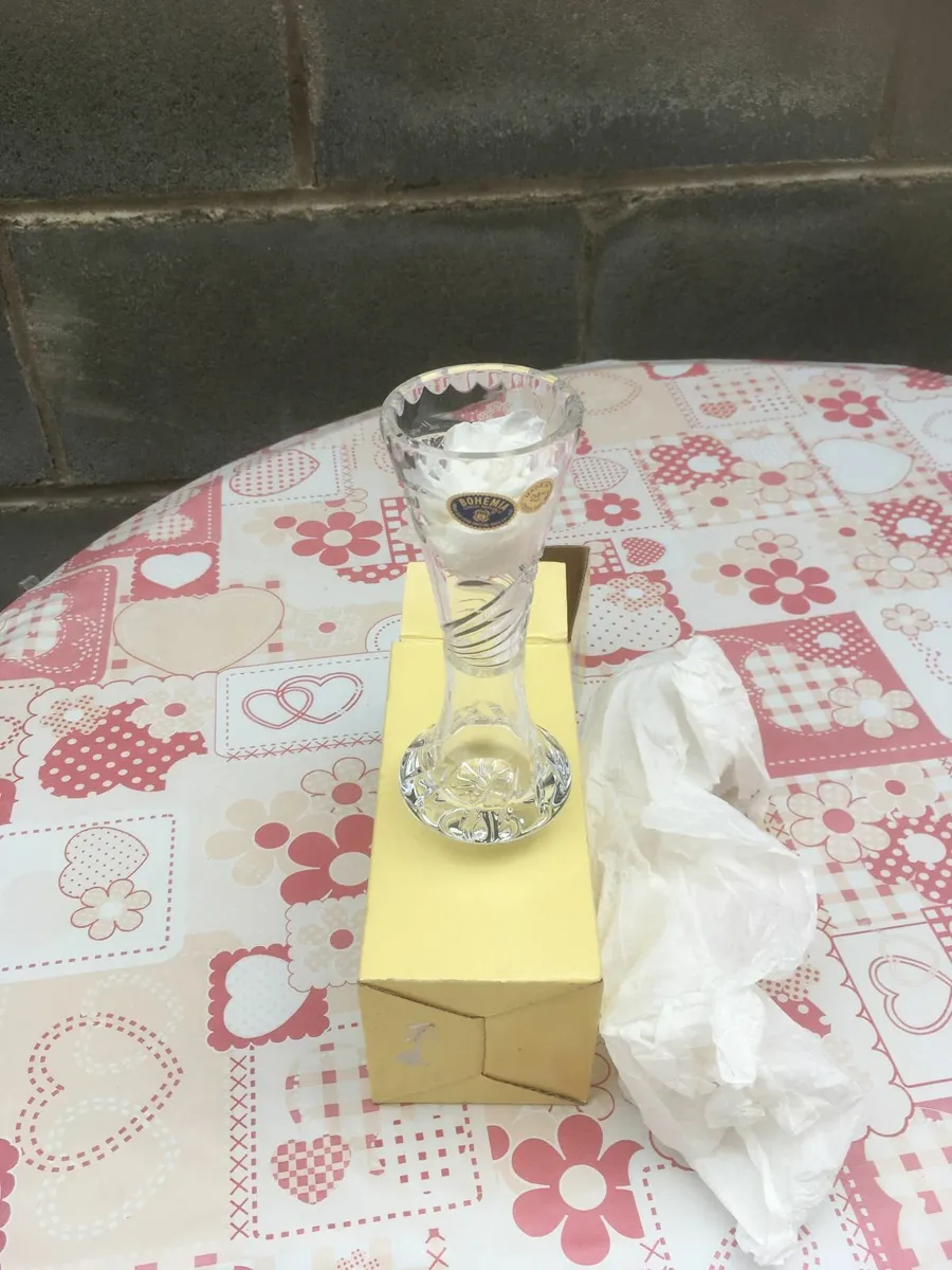 NEW Bohemia Hand Cut Lead Crystal Cut Glass - Image 3