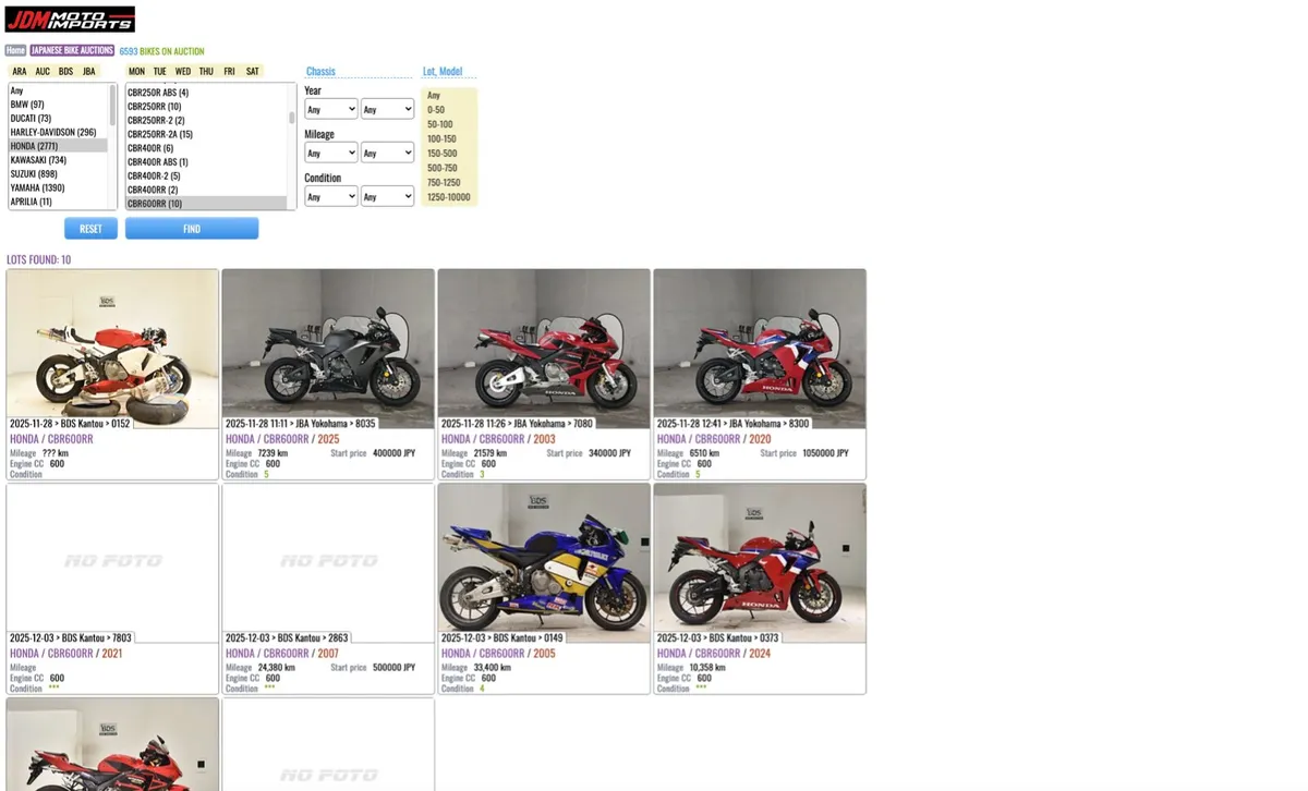 🔥 NEW: Free Motorcycle Auction Access 🇯🇵 - Image 1