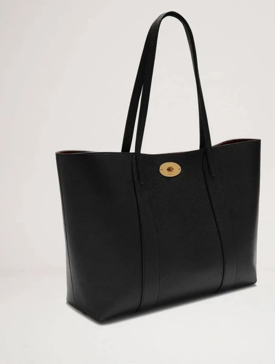 Mulberry Bayswater Tote Black Small Classic Grain - Image 1