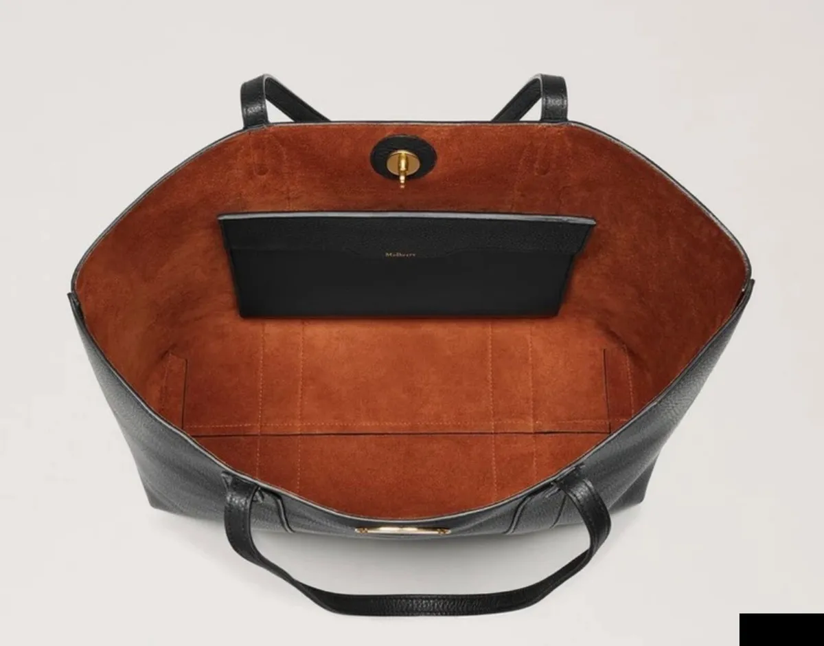 Mulberry Bayswater Tote Black Small Classic Grain - Image 3