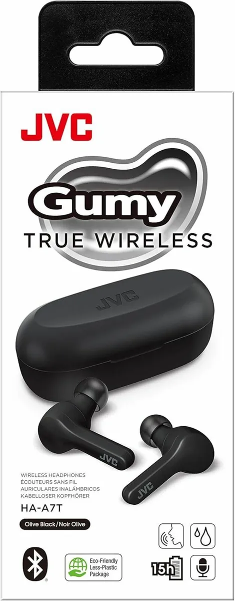 Jvc HA-A7T  Bluetooth Earphones - Black - Image 1
