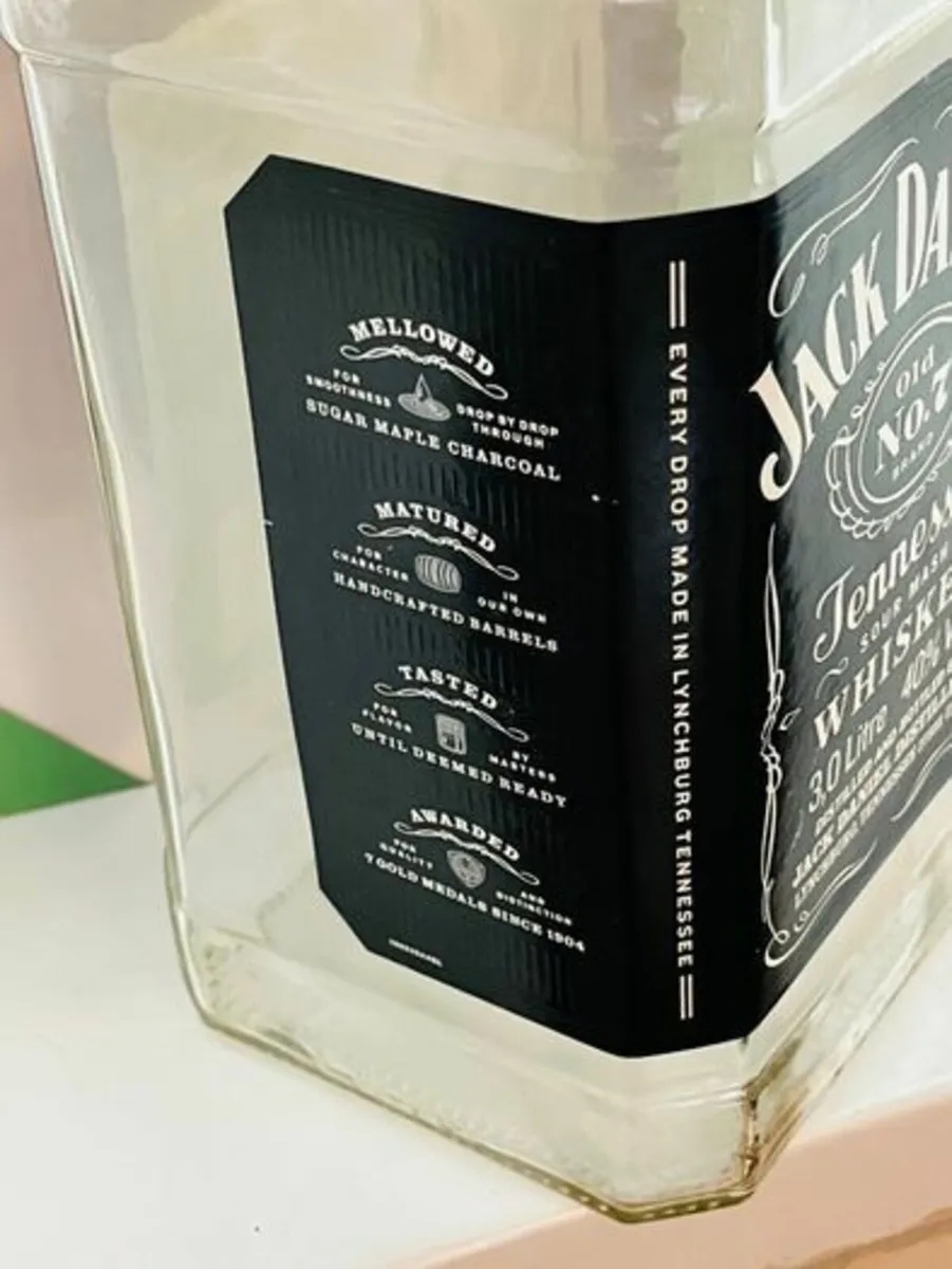 Jack Daniels - 3 Litre Glass Bottle. Empty. Clean - Image 4