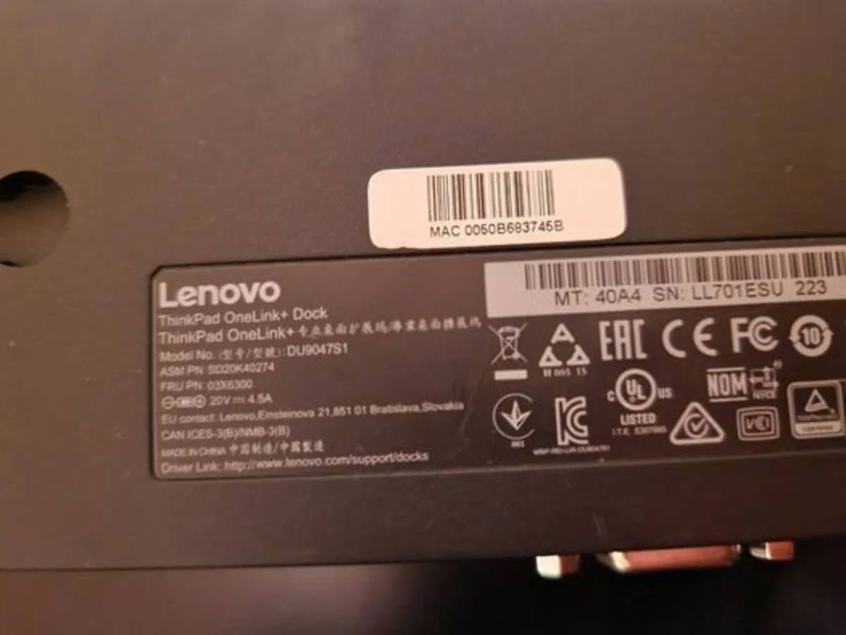 Lenovo Thinkpad OneLink+ DOCK, New Condition - Image 4
