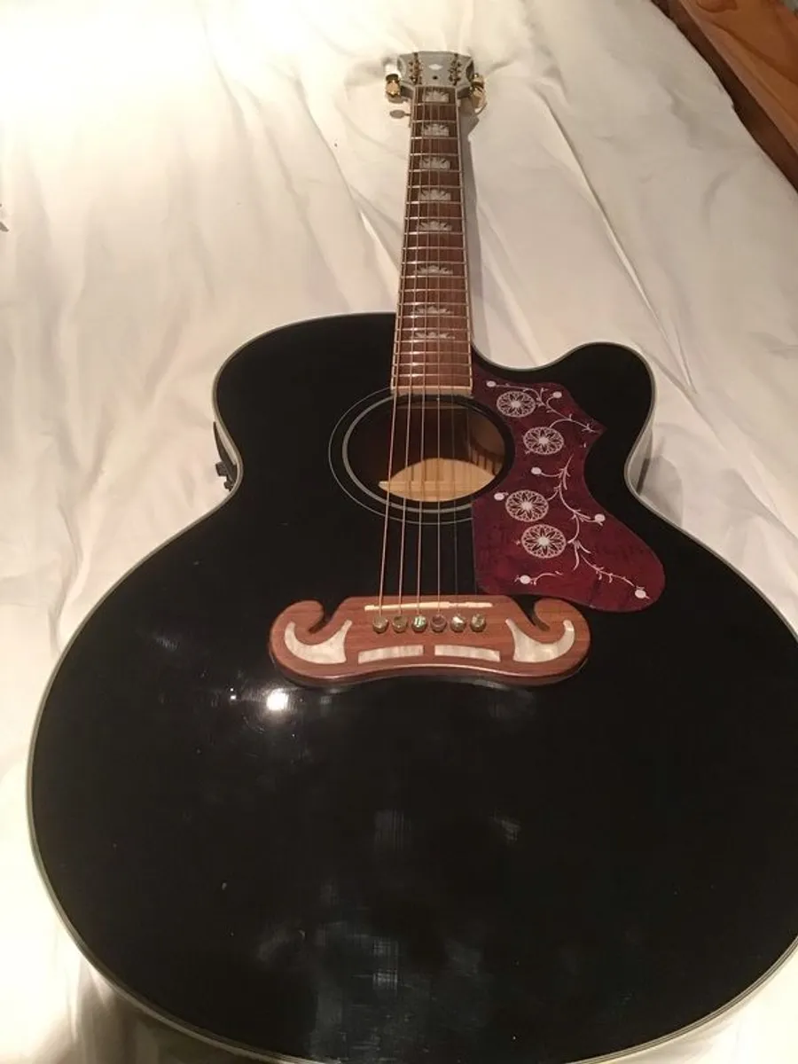 epiphone ej200 black - Image 1