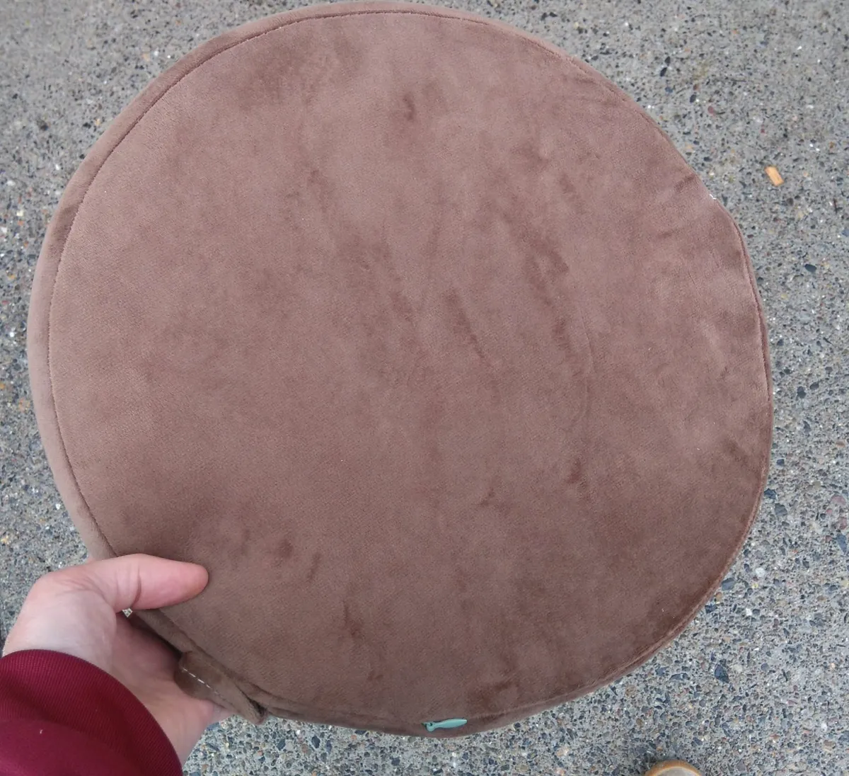 Round Flat Cushion. Like A Slice Of Orange (new). - Image 4