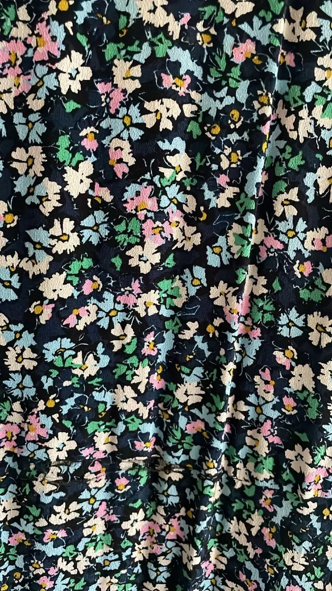 M&S Floral Round Neck Midi Tea Dress: Size 12 - Image 2