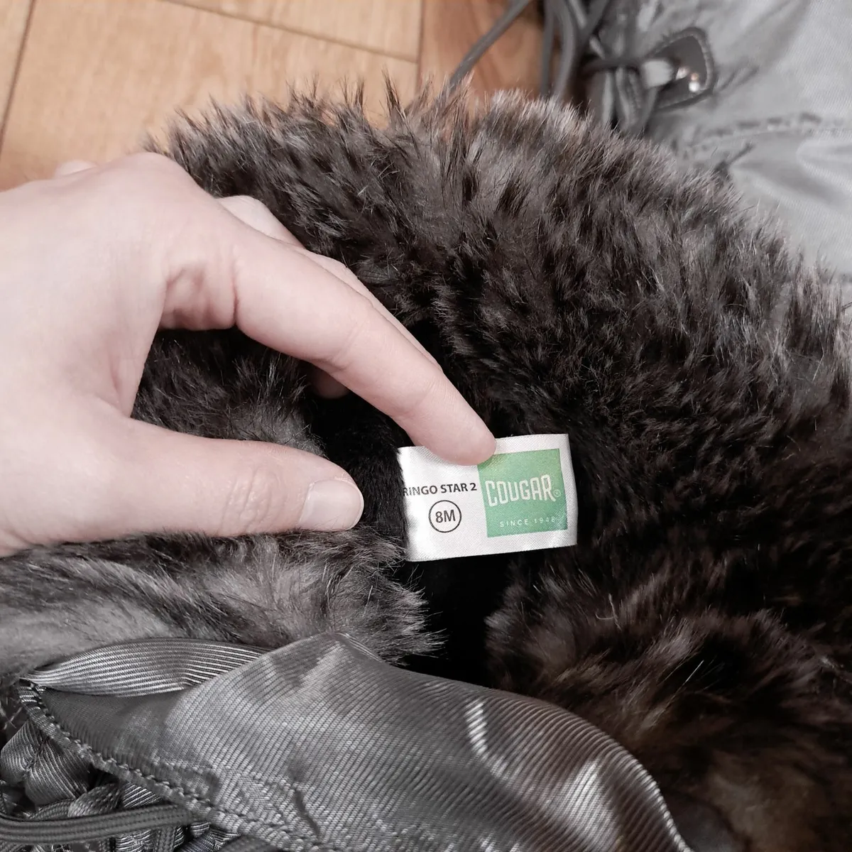 Cougar Grey Knee High Winter Boots 5UK - Image 2