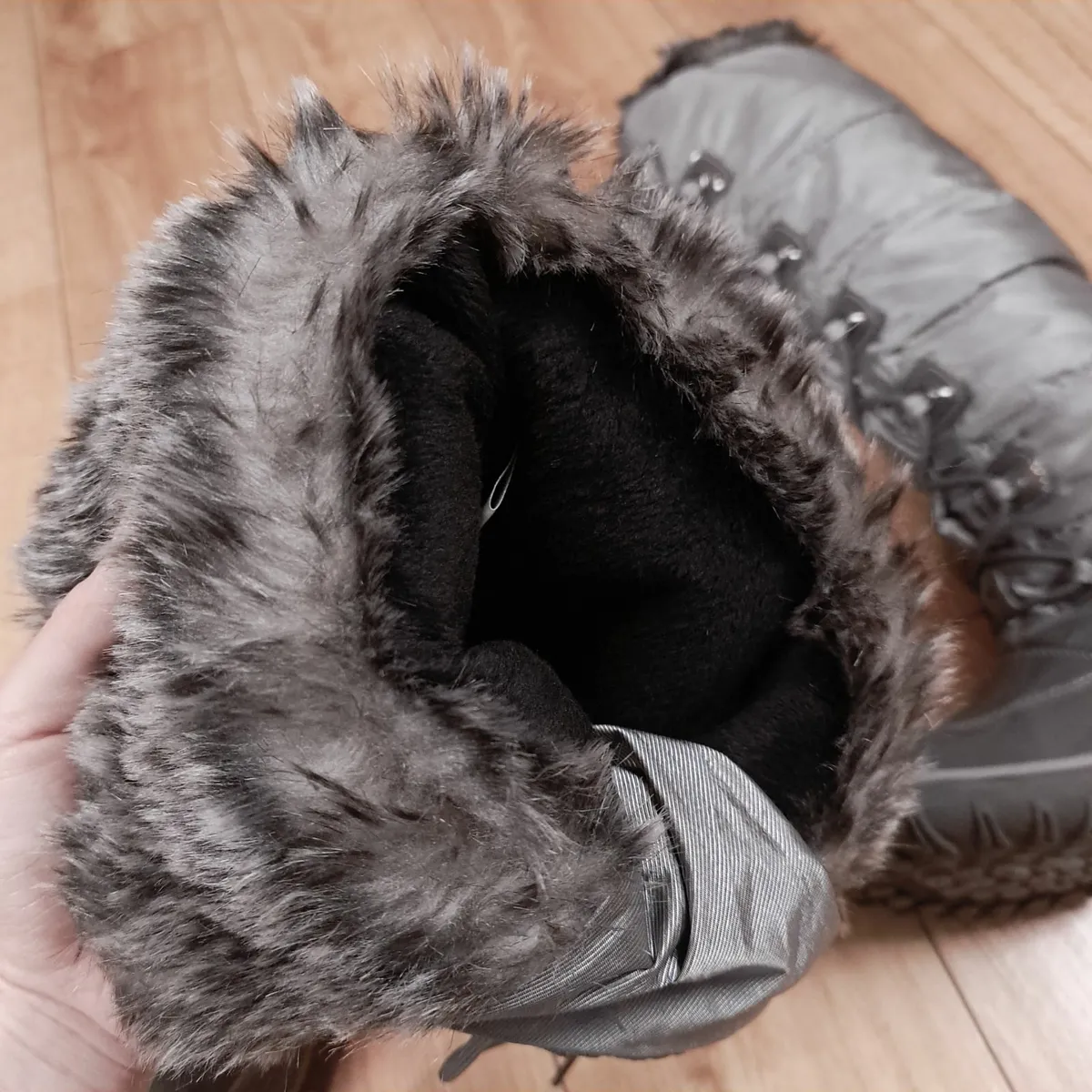 Cougar Grey Knee High Winter Boots 5UK - Image 4