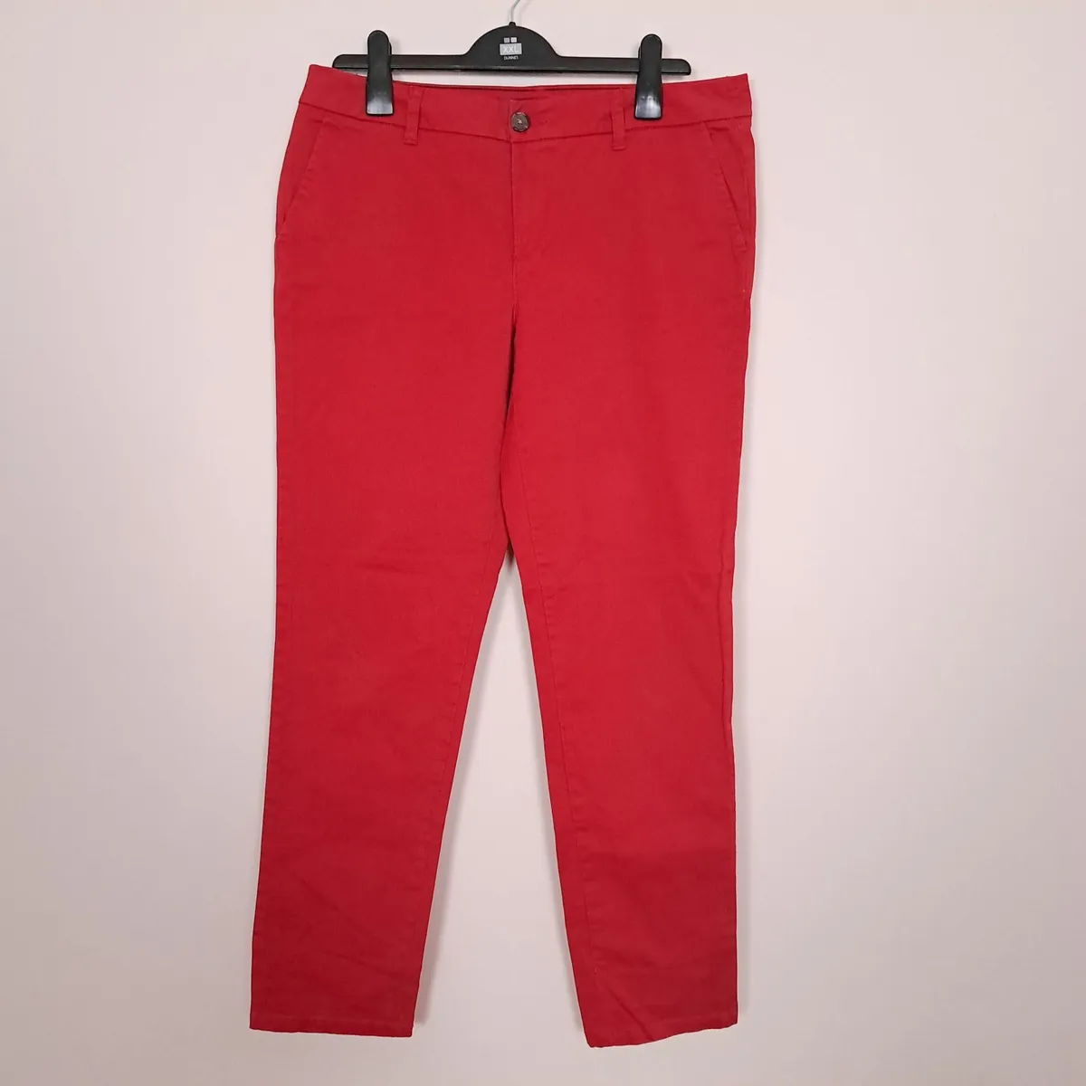 Tommy Hilfiger Red Slim Fit Chino Trousers 14UK - Image 1