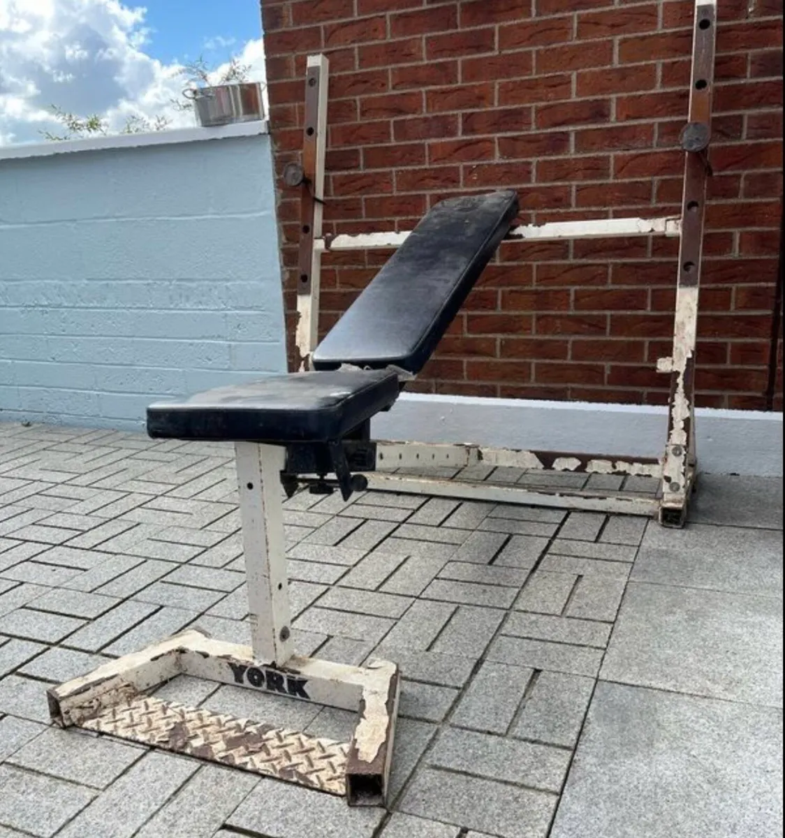 Old Olympic weight bench. - Image 2