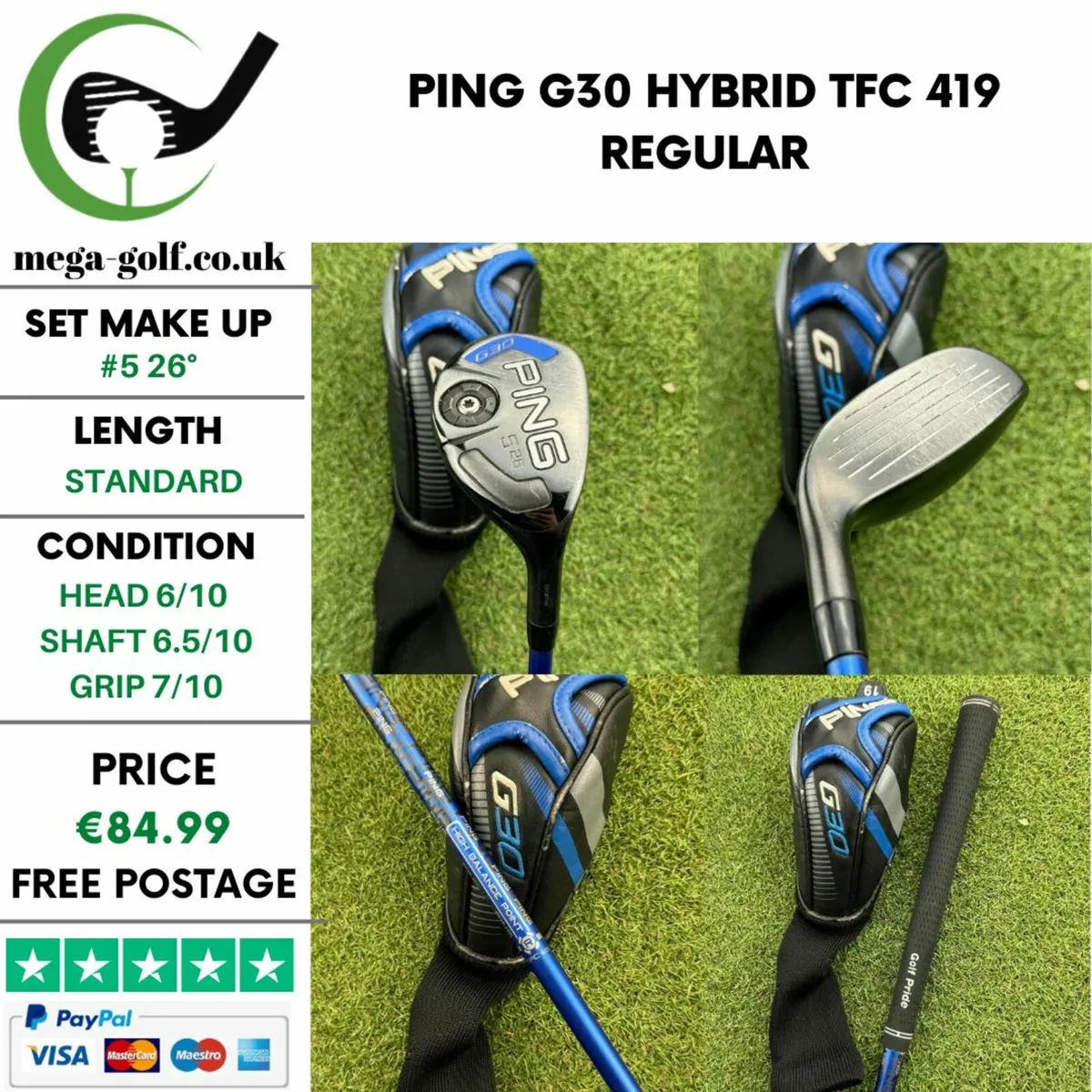 Ping G30 Hybrid / #5 26° / TFC 419 Regular - Image 1