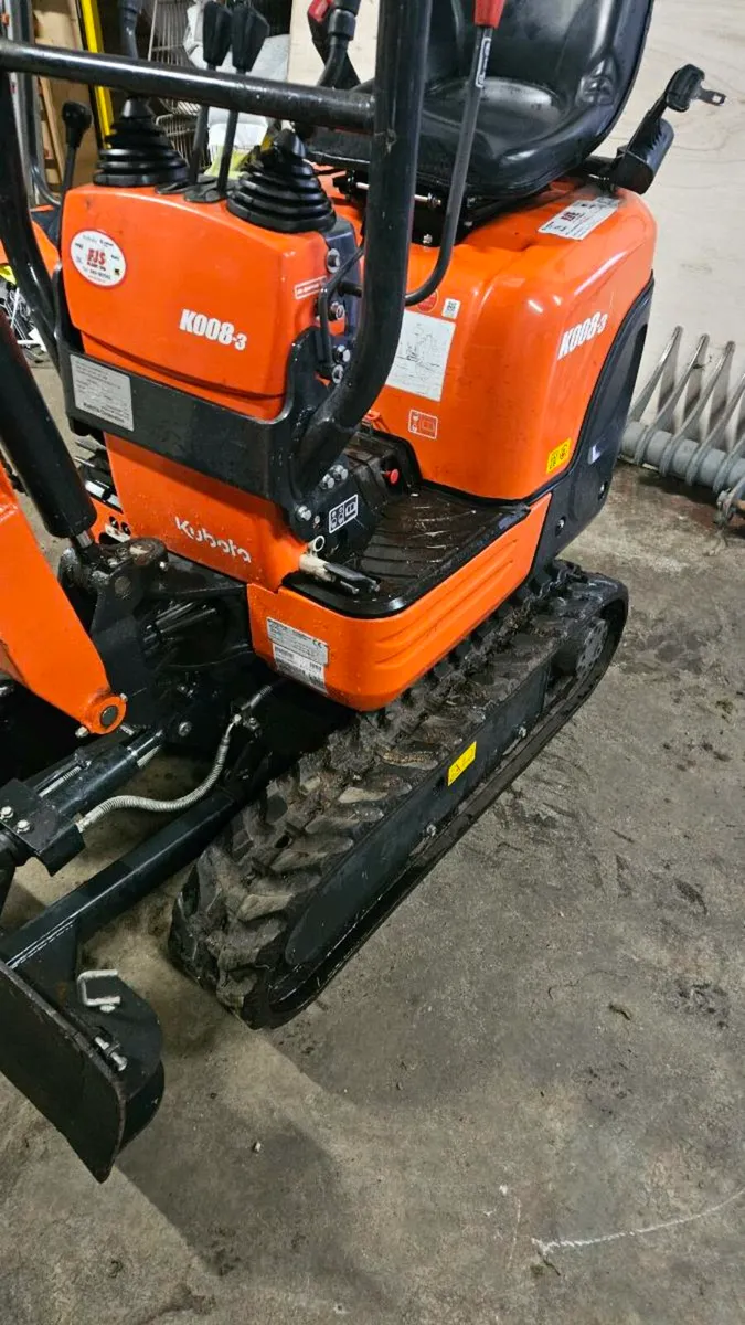 Kubota K008-3.  57 hours on the clock - Image 2