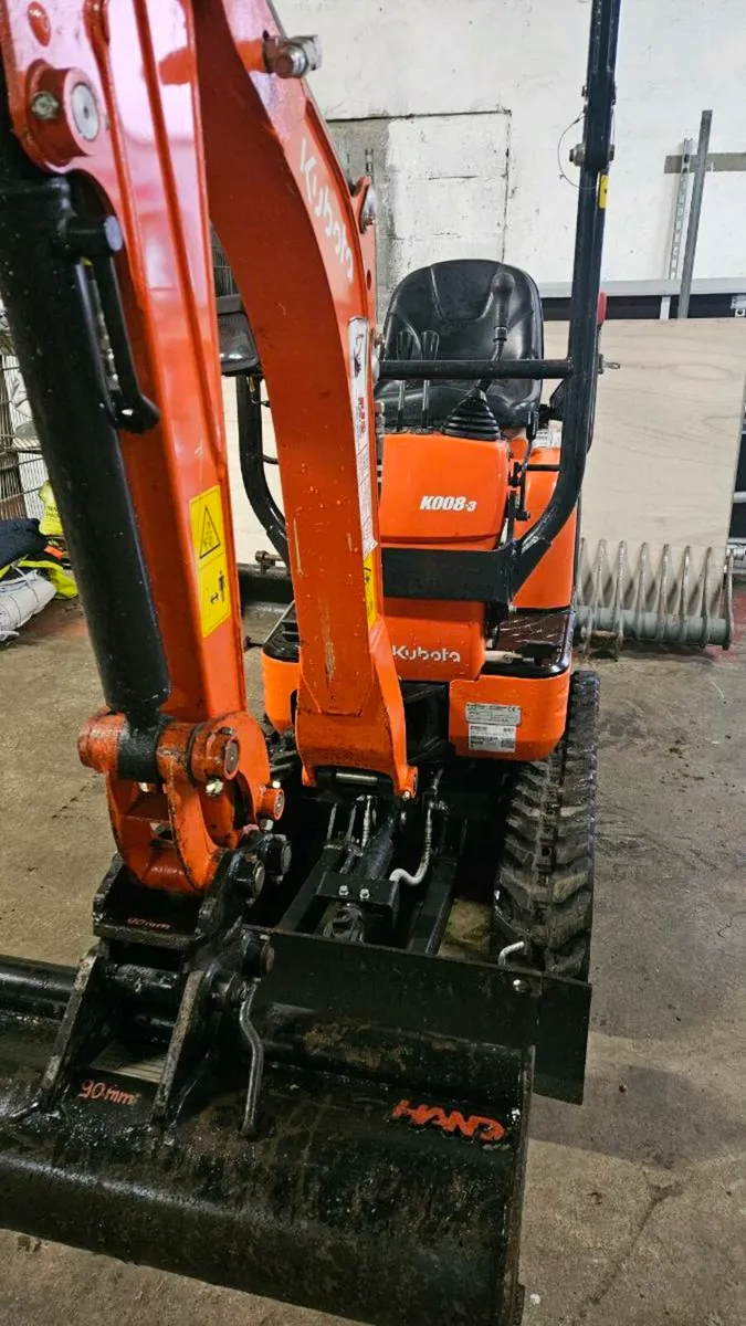 Kubota K008-3.  57 hours on the clock - Image 3