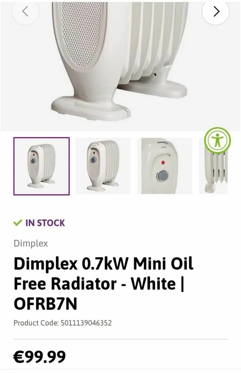 Quality DIMPLEX Economical Radiator Heater 700watt - Image 2