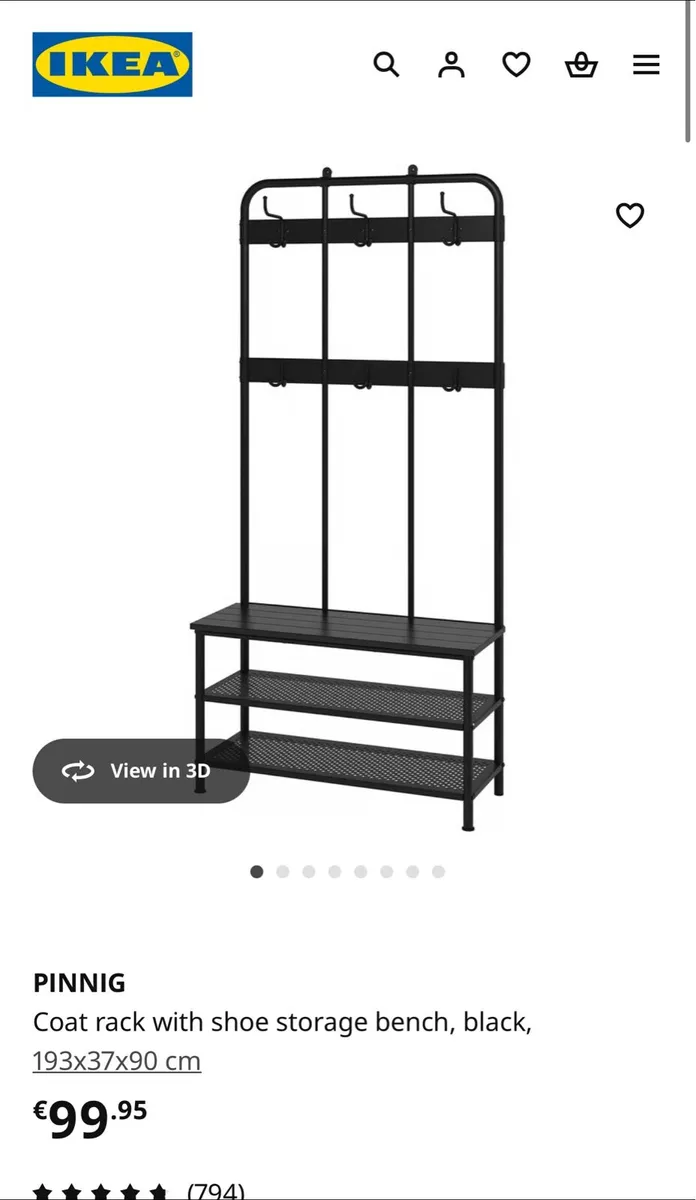 BRAND NEW IKEA COAT & SHOE STAND - Image 1