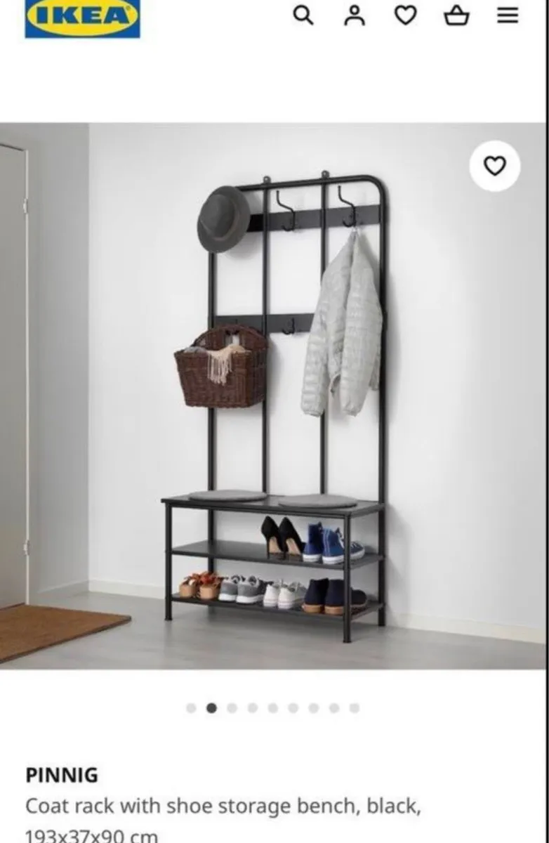 BRAND NEW IKEA COAT & SHOE STAND - Image 2