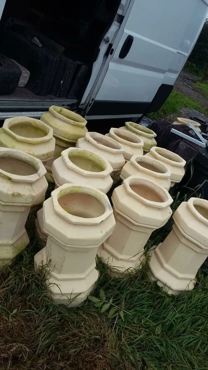 Bangor slates chimney pot ridge roof granite - Image 1