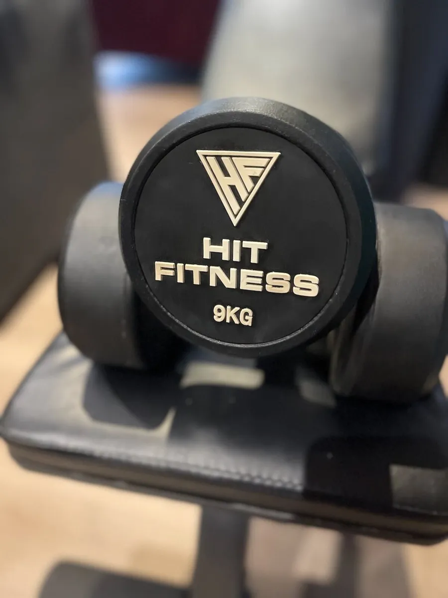 9kg Hit Fitness Premium Urethane Dumbbells