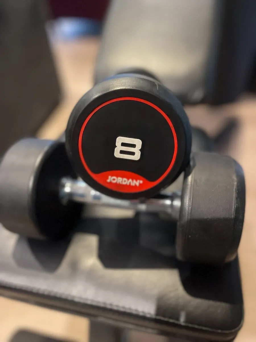 8kg JORDAN Rubber Dumbbells