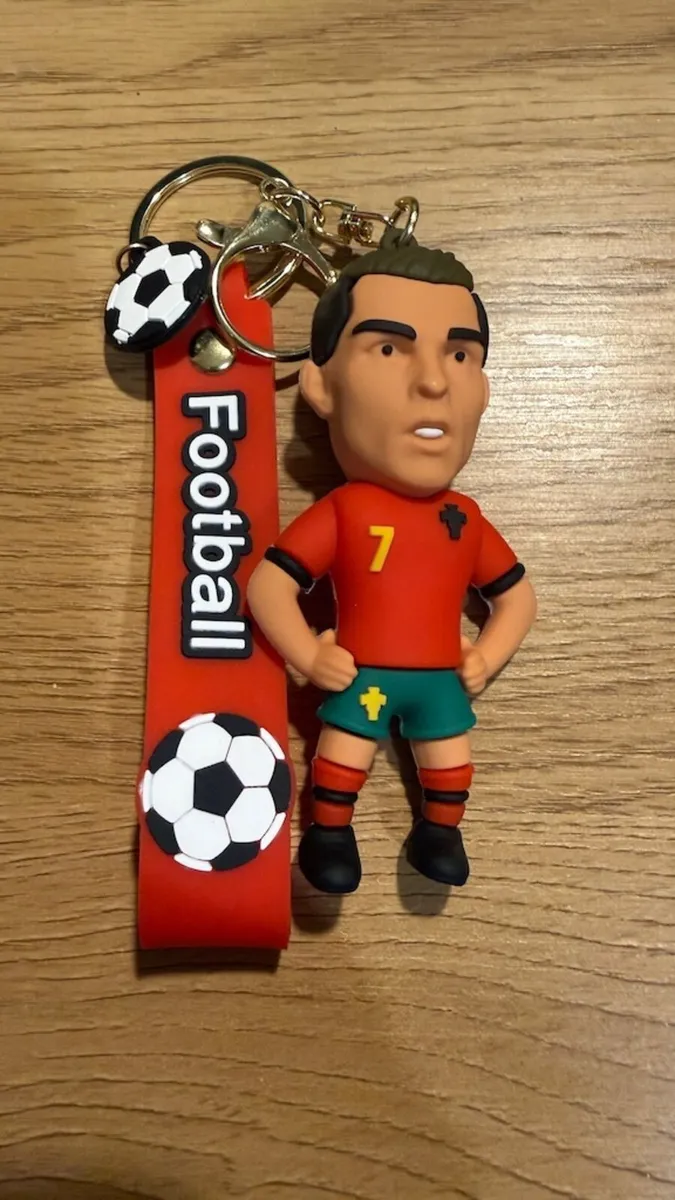 Messi, Ronaldo football character keyrings - Image 4