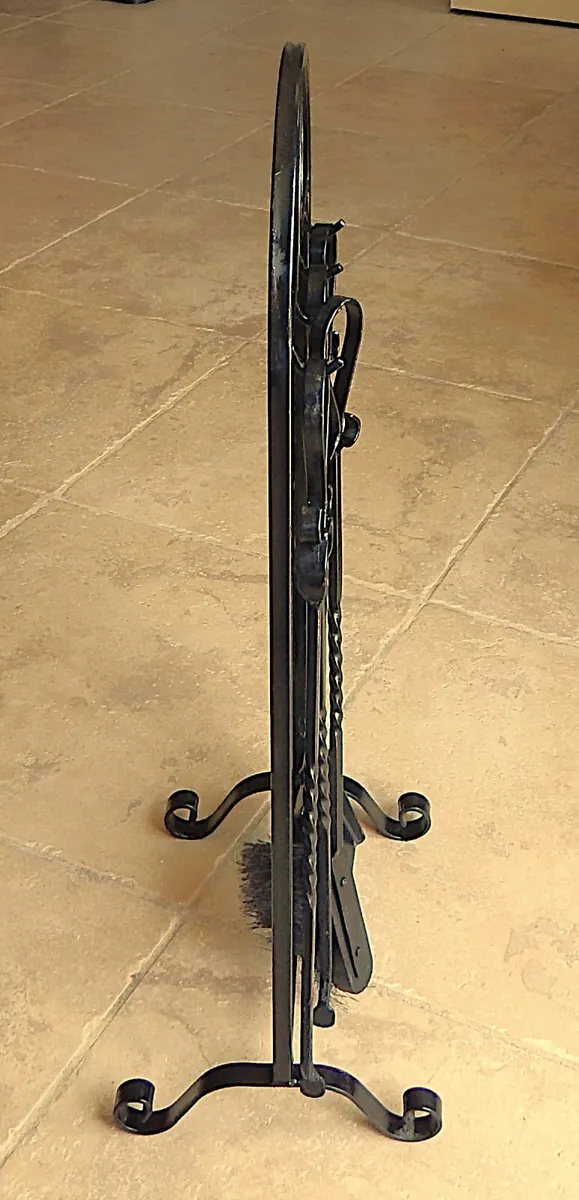 Wrought Iron 4 Piece Fireside Companion Set - Image 4