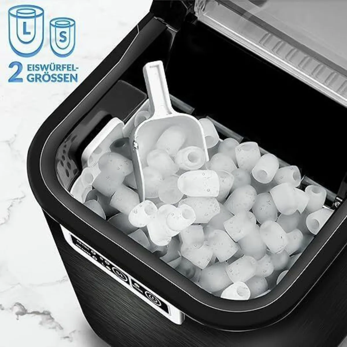 Ice Cube Machine Stainless Steel 12 kg - 24 h Ice - Image 2