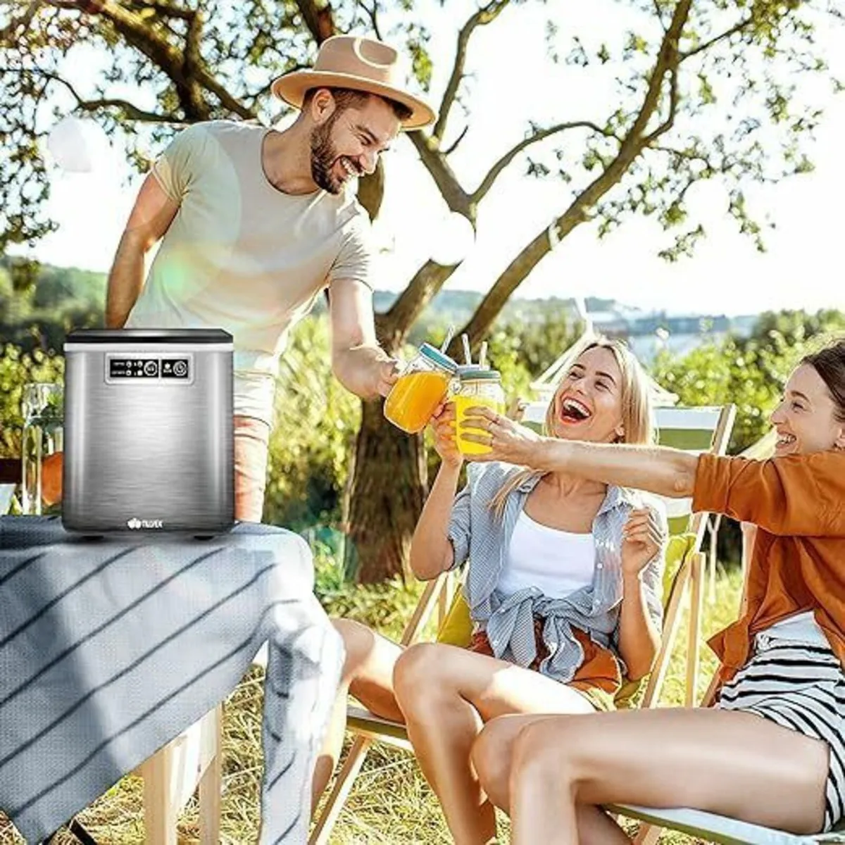 Ice Cube Machine Stainless Steel 12 kg - 24 h Ice - Image 4